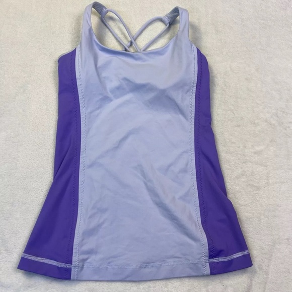 Lululemon FREE TO BE TANK Cool Breeze Power Purple with Inserts - Picture 8 of 11